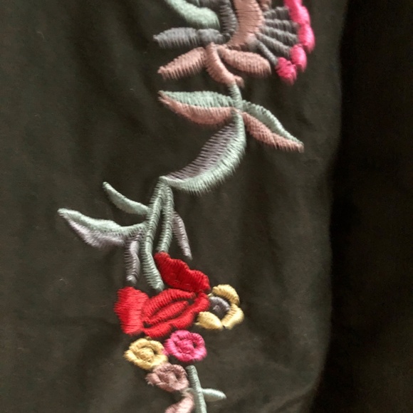 ZARA Woman Embroidered Roses Tunic M/L - Picture 7 of 8